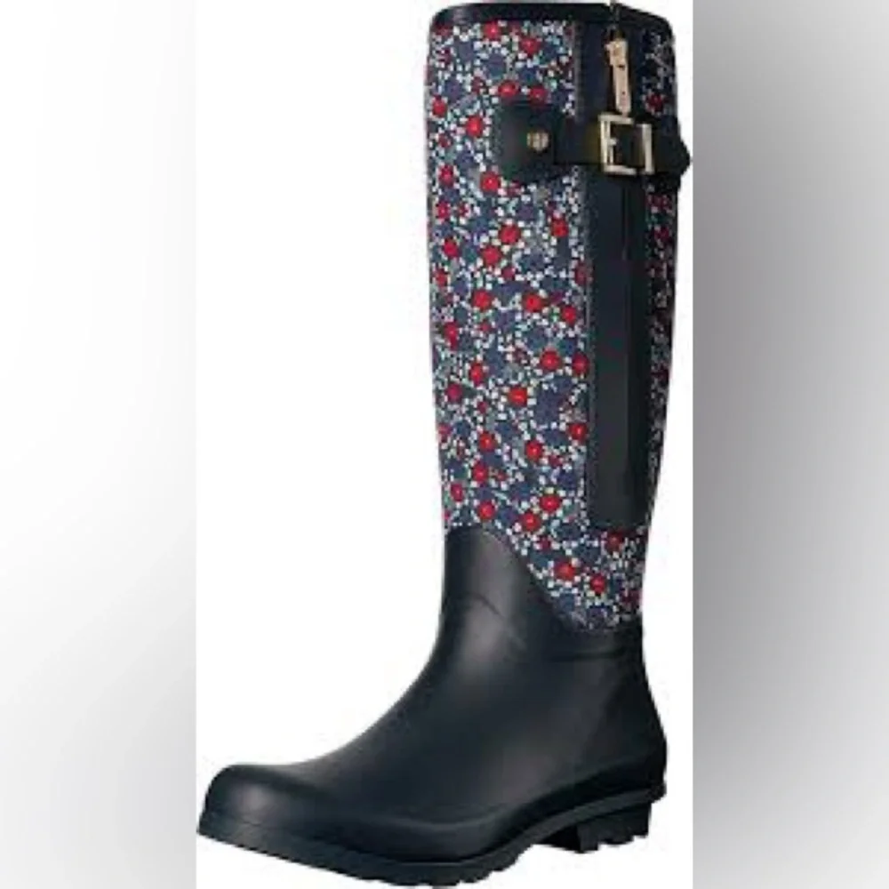 Tommy Hilfiger Mela Rain Boots. Leather Sole